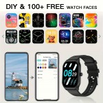 Smart Watch, Wireless Calling/Dial, Multi -Sport Mode, Calling Reminder And Rejection, SMS Reminder, Sports Watches, Change Wallpaper, Sports Monitoring, For IOS/Andriod