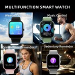 Smart Watch (Answer/Make Call) For Android And IPhones, 1.83'' Full Touch Screen Metal Body Wireless Voice Calling Smart Watch With 100+Sport Modes/100+ Watch Faces/Built-in Games/ Ai Voice Control/IP68 Waterproof Fitness Sport Watch For Women Men