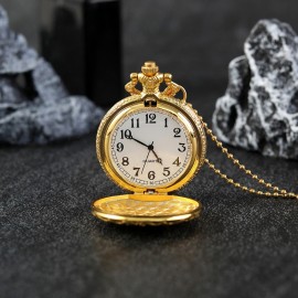 2pcs Set Vintage Butterfly Quartz Pocket Watches For Women - Elegant Alloy With Chain Necklace & Gift Box, Perfect Romantic Present