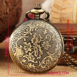 Vintage Deep Forest Seeing Deer Pocket Watch Collection Casual Fashion Accessories Pendant Clock