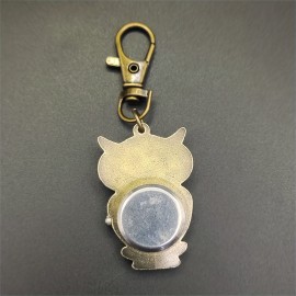 Adorable Vintage Owl Quartz Pocket Watch - Precise Timekeeping for Medical Heroes - Clip-On Brooch & Fob Watch