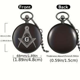 Funky Alloy Pocket Watch With Quartz Movement For Women, Unique Personalized Gift For Women Men