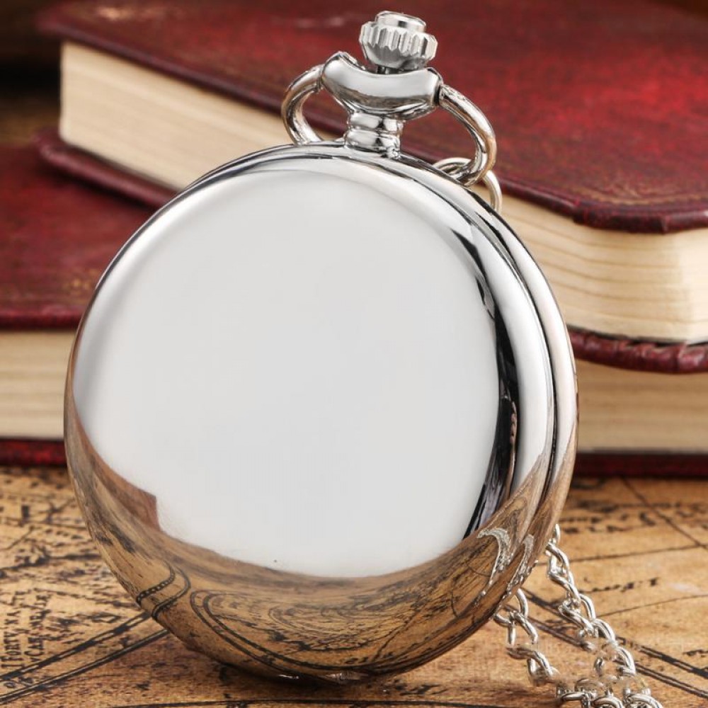 Simple Vintage Pocket Watch Round Hanging Chain Watch Quartz Watch Solid Color Alloy Pendant Bag Accessories