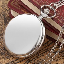 Simple Vintage Pocket Watch Round Hanging Chain Watch Quartz Watch Solid Color Alloy Pendant Bag Accessories