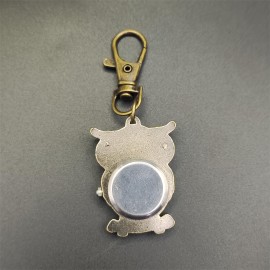 Cute Owl Quartz Pocket Watch Vintage Analog Necklace Pendant Fob Watch Nurse Watch Brooch For Women Men