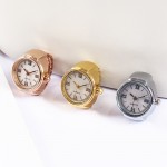 Retro Fashion Quartz Ring Watch Punk Hiphop Finger Watch Valentine's Day Gift For Women Men