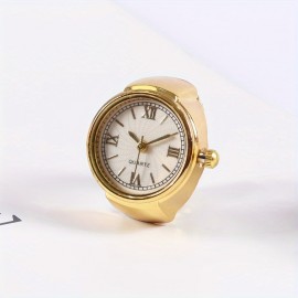 Retro Fashion Quartz Ring Watch Punk Hiphop Finger Watch Valentine's Day Gift For Women Men