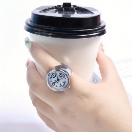 Y2K Punk Fashion Quartz Ring Watch Cool Stretchy Finger Watch For Women Men Valentines Gift For Him Her