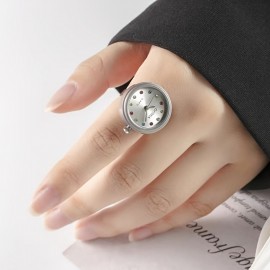 Waterproof Ring Watch Colored Mini Watch Adjustable Finger Ring Decorative Watch For Men And Women