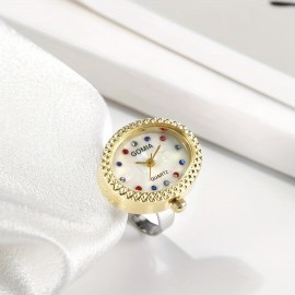 Waterproof Finger Ring Watches Fashionable Delicate Timepiece Exquisite Dainty Expert Quartz Movement