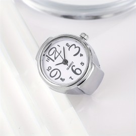 Chic 3pcs Set Women's Ring Watches - Vintage-Inspired Alloy Quartz Timepieces, Fashionable & Waterproof