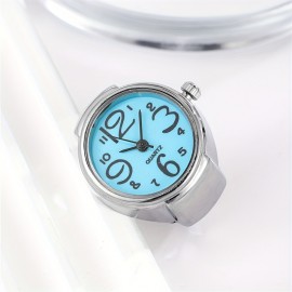 Chic 3pcs Set Women's Ring Watches - Vintage-Inspired Alloy Quartz Timepieces, Fashionable & Waterproof