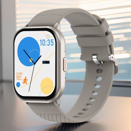 Grey silicone watch