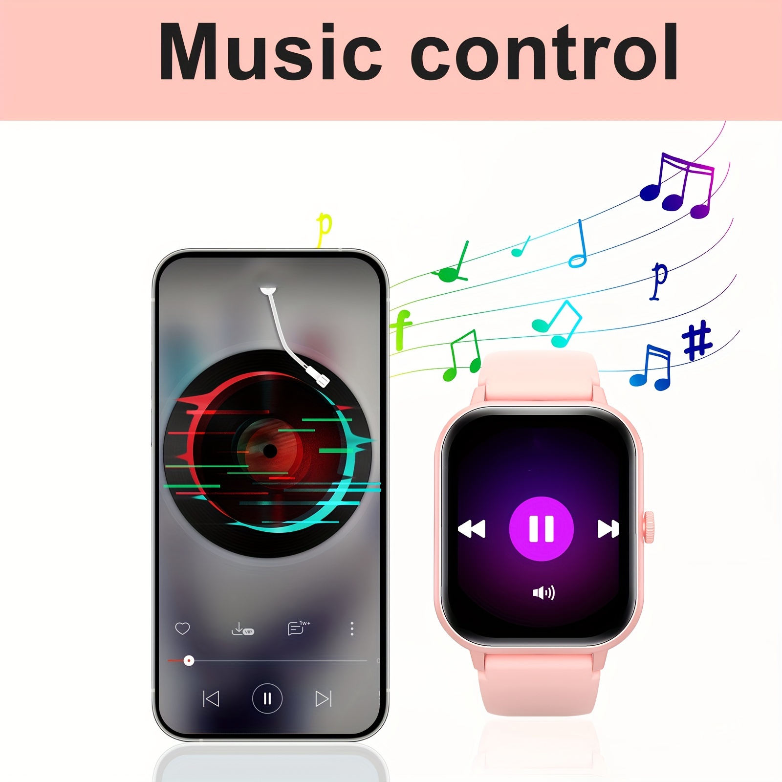 smart watch with wireless calling dial function multi sport modes activity   custom wallpaper compatible with ios android 1 54 inch display sports style details 1