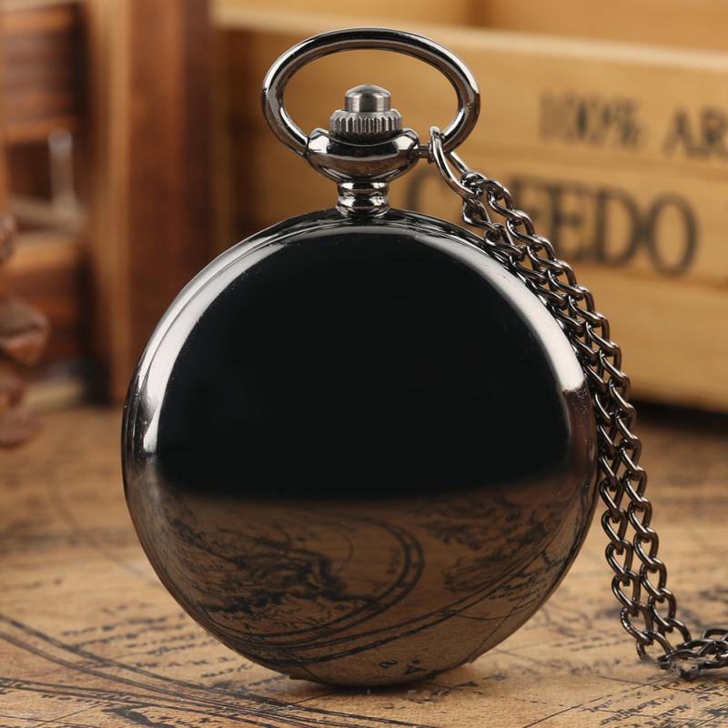 simple vintage pocket watch round hanging chain watch quartz watch solid color alloy pendant bag accessories details 5