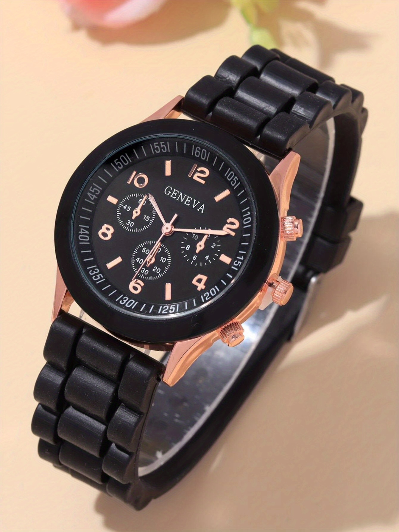 2pcs casual round pointer quartz watch fashion analog wrist watch for women men valentines gift for him her details 4