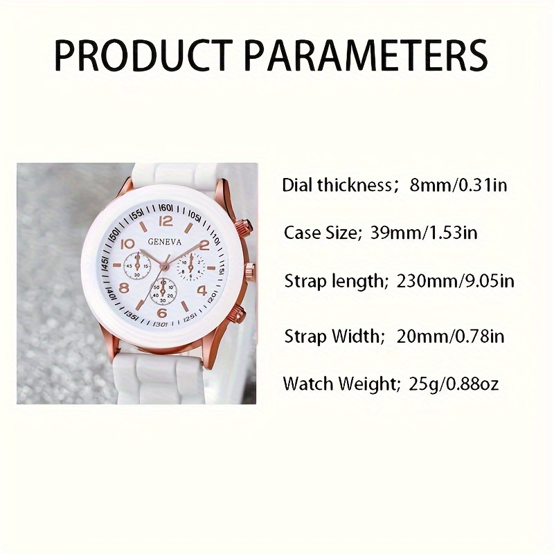 chic 2pcs couples watch set minimalist design quartz movement rubber strap perfect for daily wear gifts watches for women luxury details 0