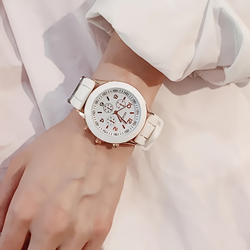 2pcs set fashion casual pointer couple quartz watch minimalist academy style couple watch festival selected couple watch selected watch gift for each other suitable for all year round details 3