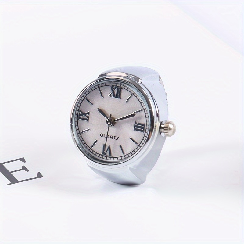 retro fashion quartz ring watch punk hiphop finger watch valentines day gift for women men details 5