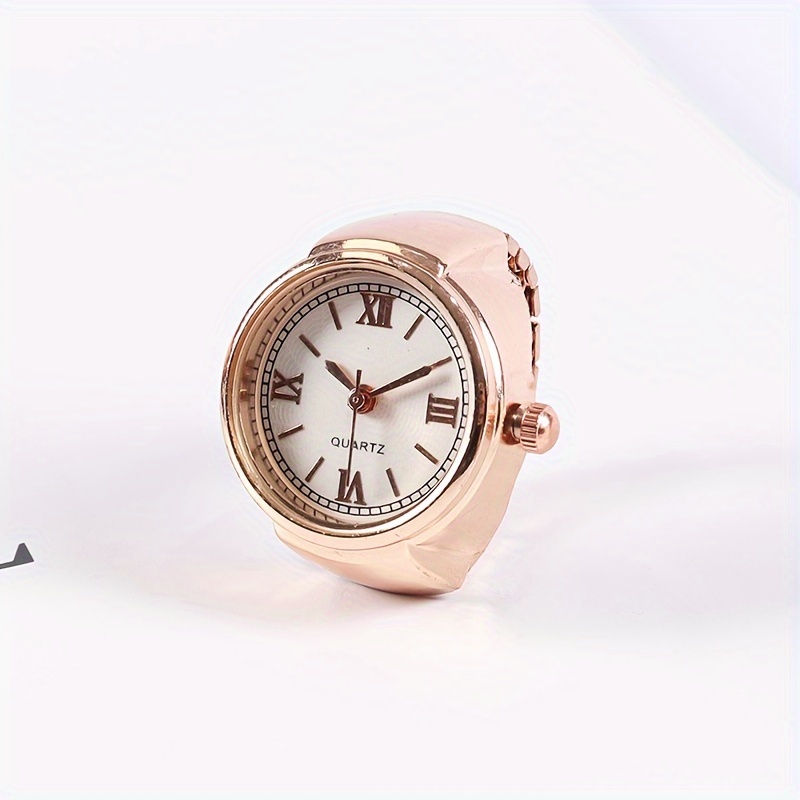 retro fashion quartz ring watch punk hiphop finger watch valentines day gift for women men details 6