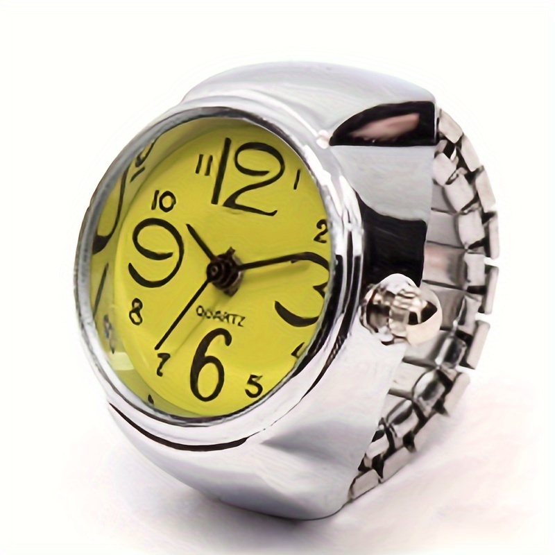 y2k punk fashion quartz ring watch cool stretchy finger watch for women men valentines gift for him her details 8