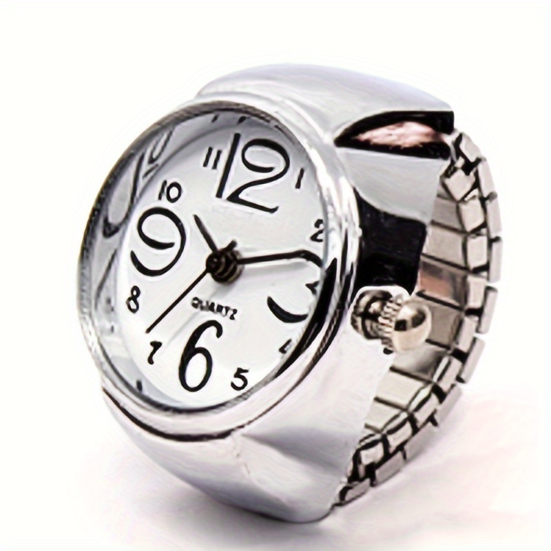 y2k punk fashion quartz ring watch cool stretchy finger watch for women men valentines gift for him her details 12