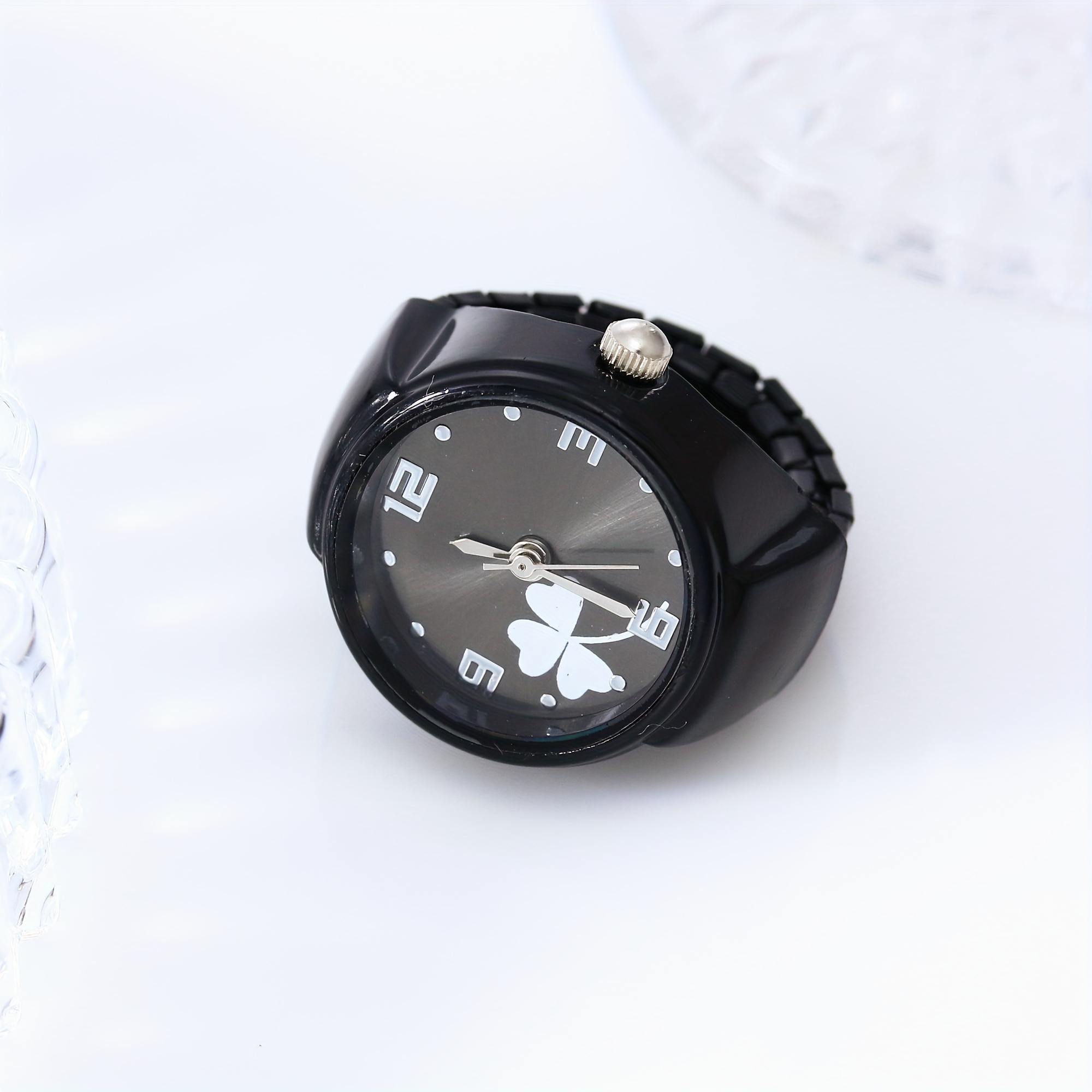 colorful   clover ring watch stylish and trendy simple with multiple colors for men and women details 6