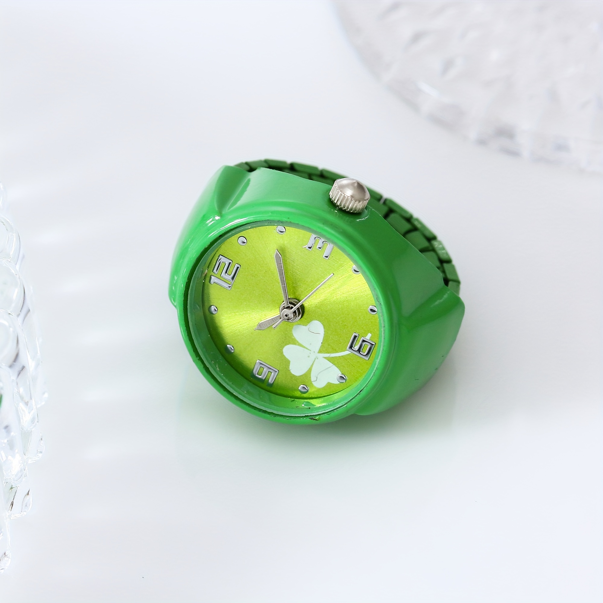 colorful   clover ring watch stylish and trendy simple with multiple colors for men and women details 9