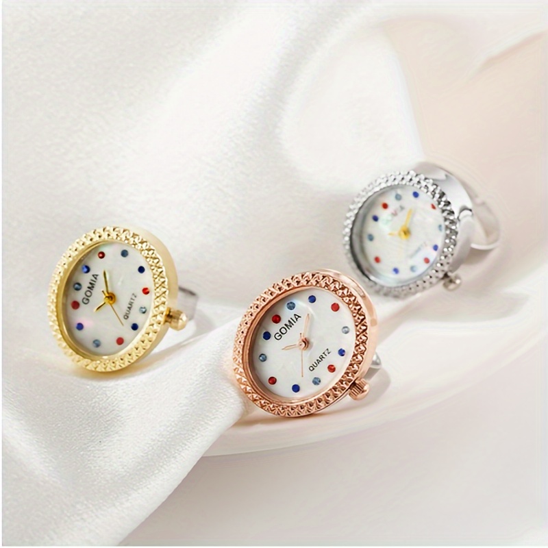 finger ring watches fashionable delicate timepiece exquisite dainty expert quartz movement details 0