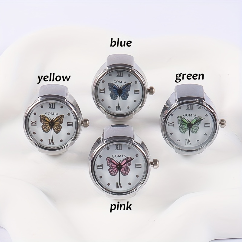 fashionable butterfly ring watches alloy strap alloy pointer elegant perfect gifts for her details 1