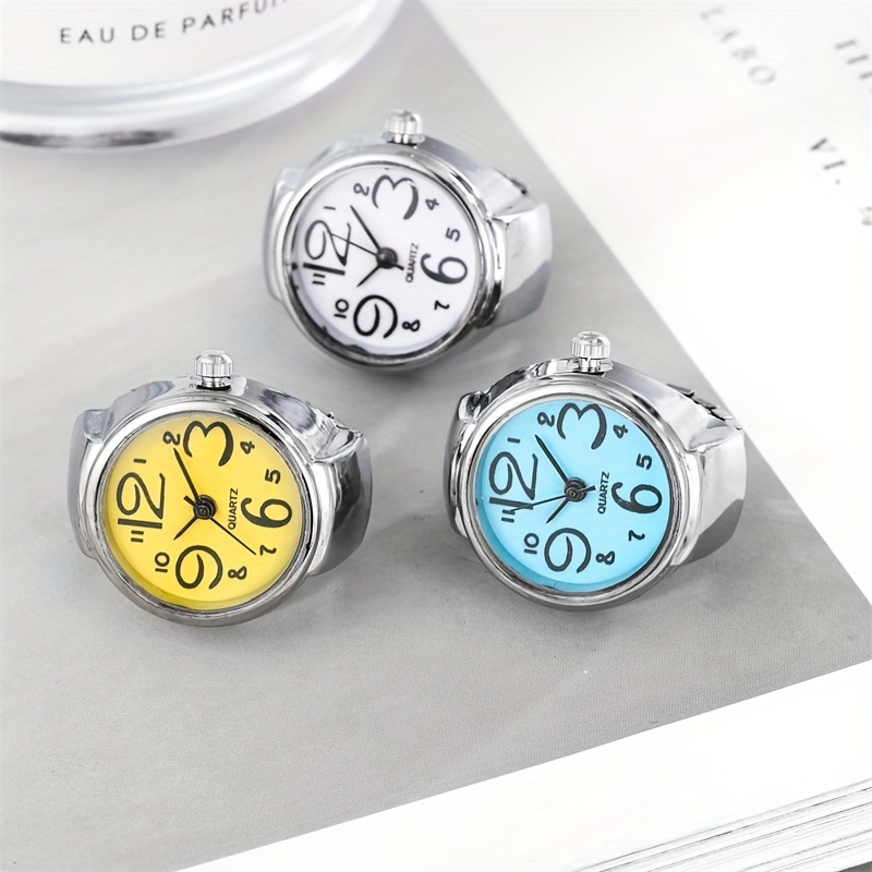 chic 3pcs set womens ring watches vintage inspired alloy quartz timepieces fashionable waterproof details 1